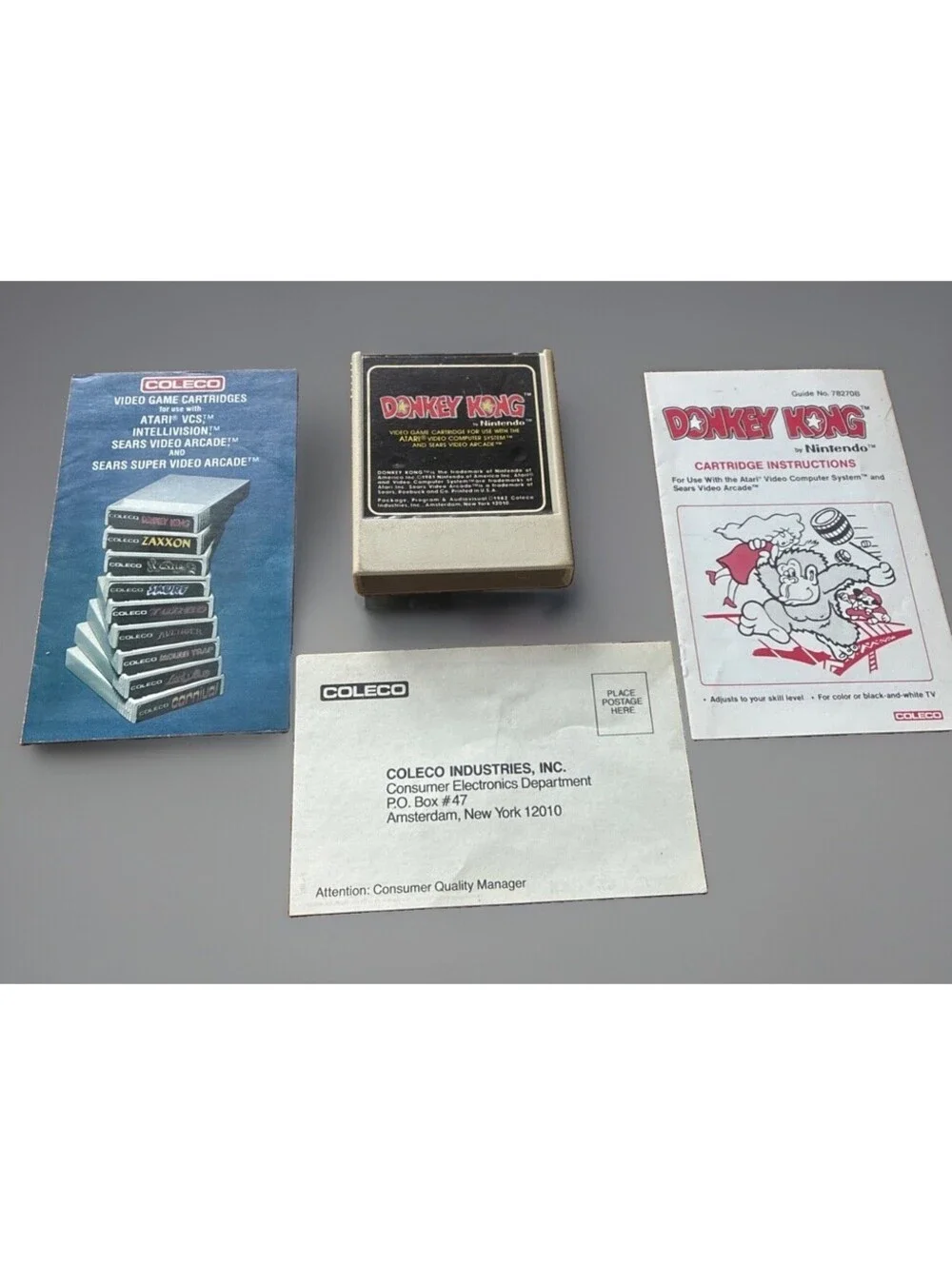 Donkey Kong (Atari 2600, 1982), Tested! Instructions Manual Catalog Coleco Game